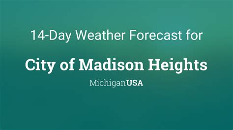 madison heights weather|madison heights mi weather underground.